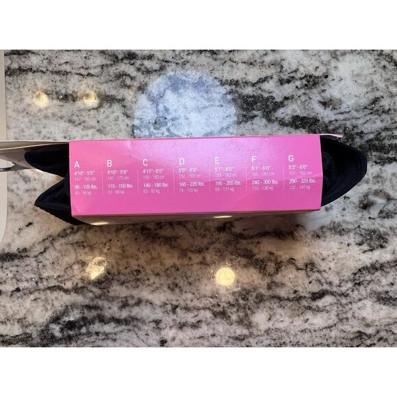 Spanx Star Power Center Stage Sz A Patterned Shaping Tights Ribbed Row Black - Picture 3 of 3